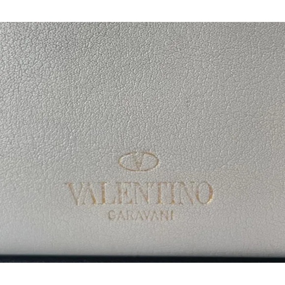 Valentino Garavani Rockstud Gray Smooth Leather Long Wallet. Authentic! - Picture 5 of 16